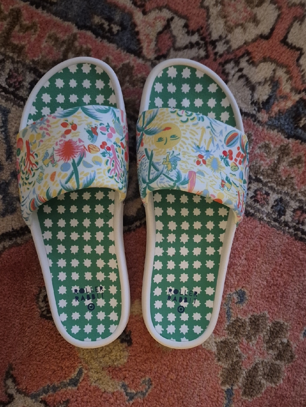 NWOT Roller Rabbit for Target Womens Slides - 9/10